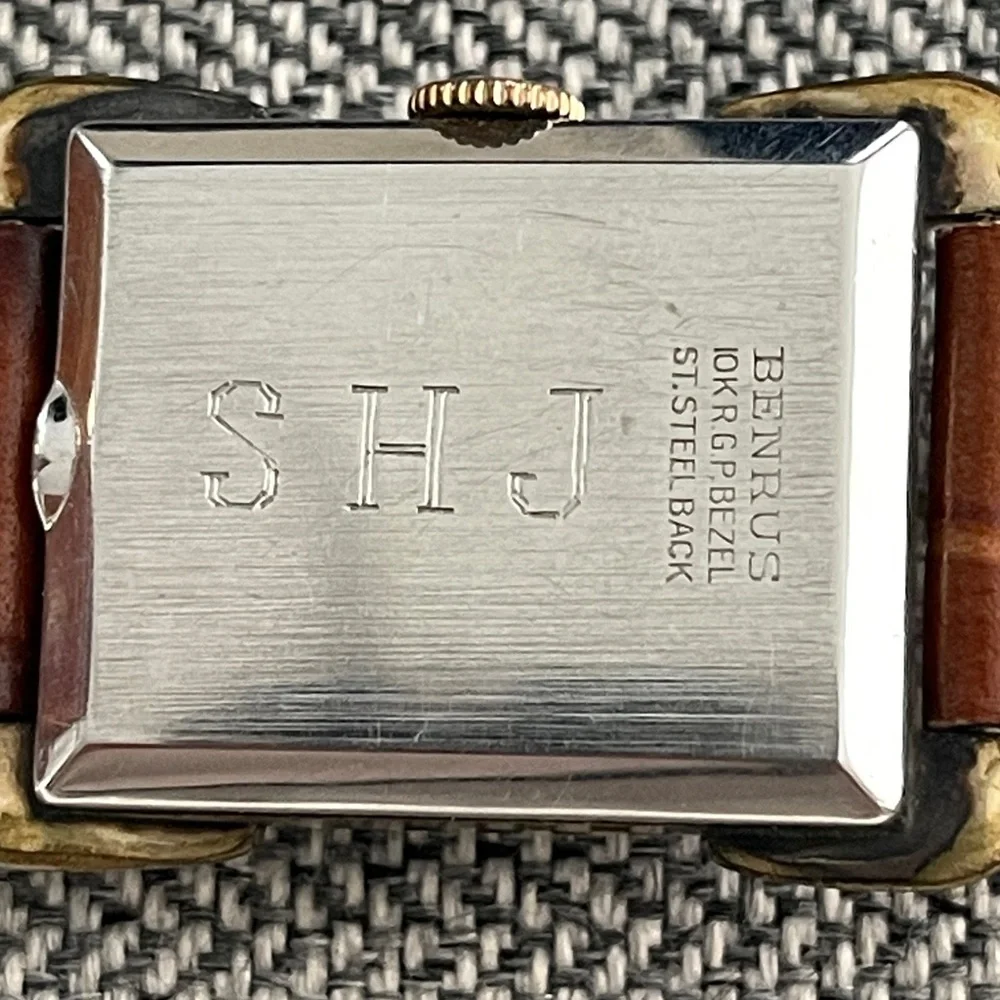 Vintage Benrus Wristwatch , likely from the 1940s or 1950s